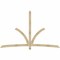 Ekena Millwork Davenport Rough Sawn Timber Gable Bracket, Douglas Fir, 108"W x 68"H x 2"D x 4"F, 15/12 Pitch GBW108X68X0204DAV00RDF - alternate 1